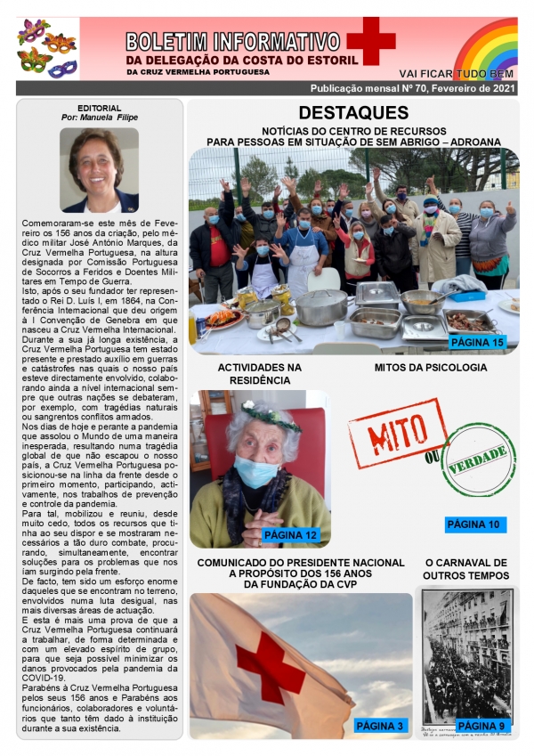 Boletim Informativo 70, Fevereiro de 2021